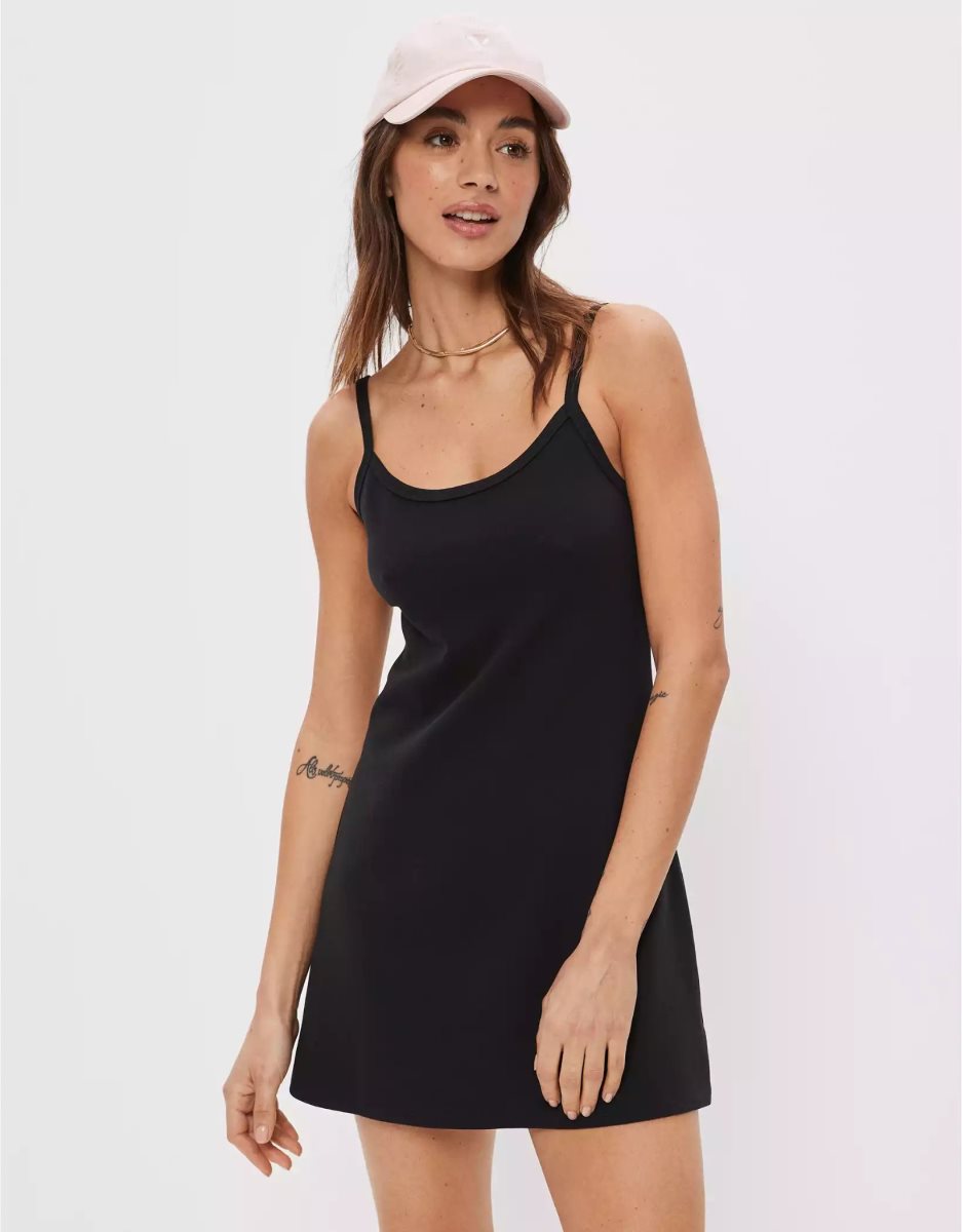 Mini Robe American Eagle AE Knit Cami Noir Femme | BBV-17132715